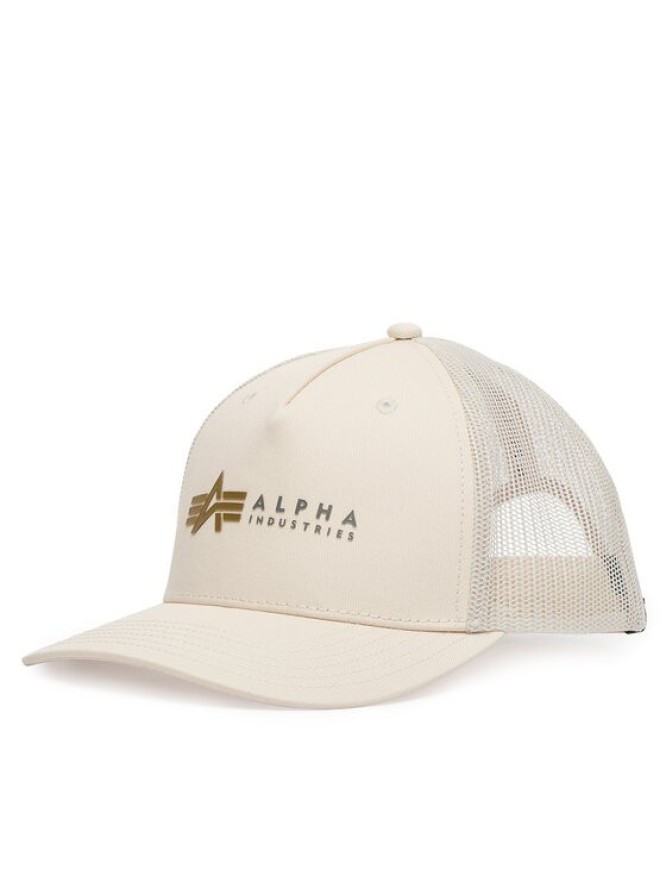 Alpha Industries Czapka z daszkiem Label 106901 Écru