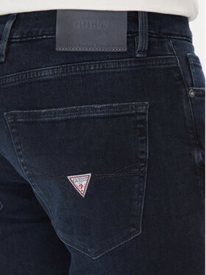 Guess Jeansy M5YAN2 D5Q91 Granatowy Slim Fit