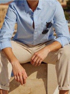 Koszula regular fit - błękitny