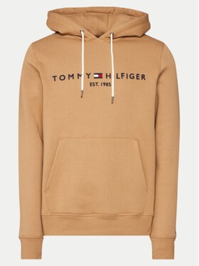 Tommy Hilfiger Bluza Logo MW0MW11599 Brązowy Regular Fit