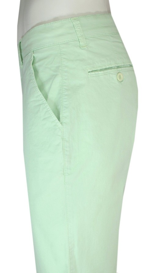 Spodenki Bawełniane, Szorty Miętowe Casualowe, Przed Kolano, Męskie