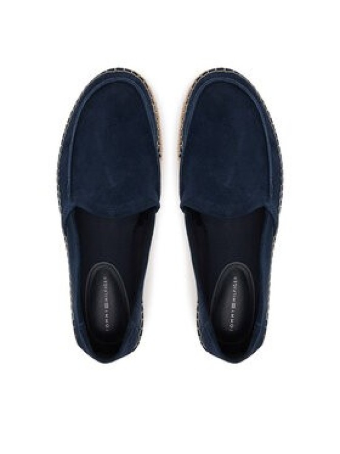 Tommy Hilfiger Espadryle Hilfiger Flex Espa Suede Loafer FM0FM05392 Granatowy