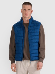 4F Bezrękawnik puchowy z wypełnieniem syntetycznym męski - granatowy S