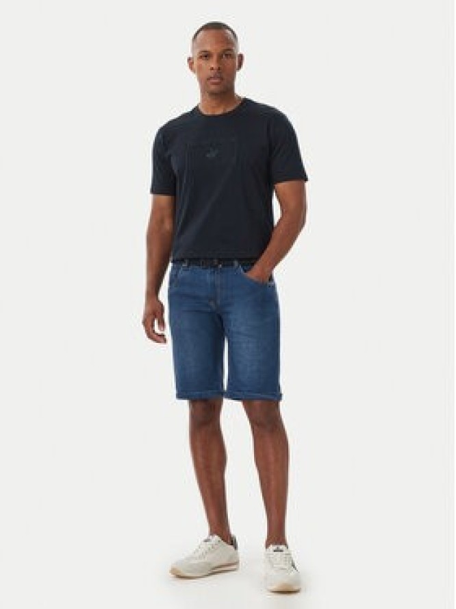 Beverly Hills Polo Club T-Shirt P-FW26M-TS1536 Granatowy Regular Fit
