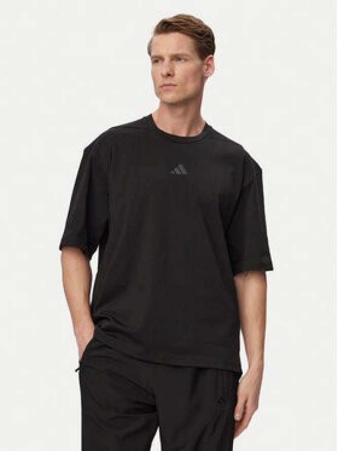 adidas T-Shirt PrimeLift Workout JN3680 Czarny Oversize