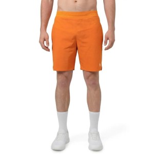 Męskie techniczne spodenki tenisowe Siroko Velozix Orange