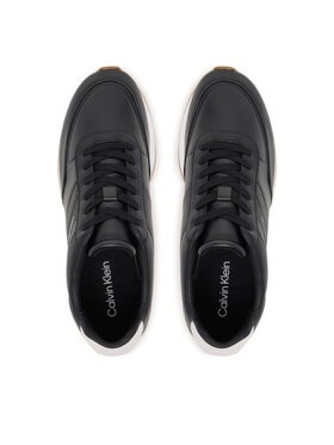 Calvin Klein Sneakersy Retro Runner Lth Tape YM0YM01381 Czarny