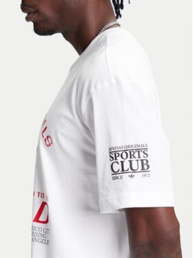 adidas T-Shirt 90s Football Graphic JX3065 Biały Regular Fit