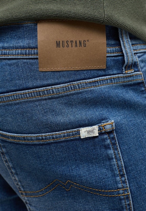 MĘSKIE SPODNIE JEANSOWE MUSTANG OREGON SLIM K DENIM BLUE 1014260 5000 685