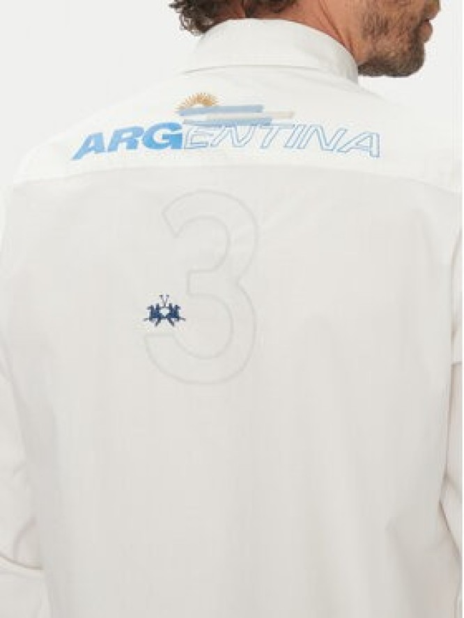 La Martina Koszula Alfred MAC601 PP483 Biały Regular Fit