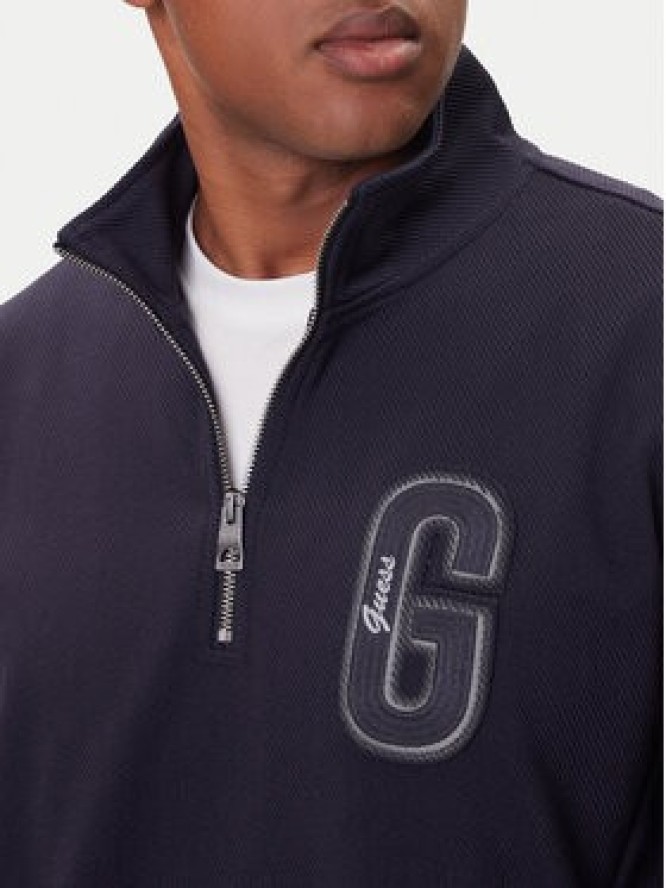 Guess Bluza M5BQ18 K0552 Granatowy Regular Fit