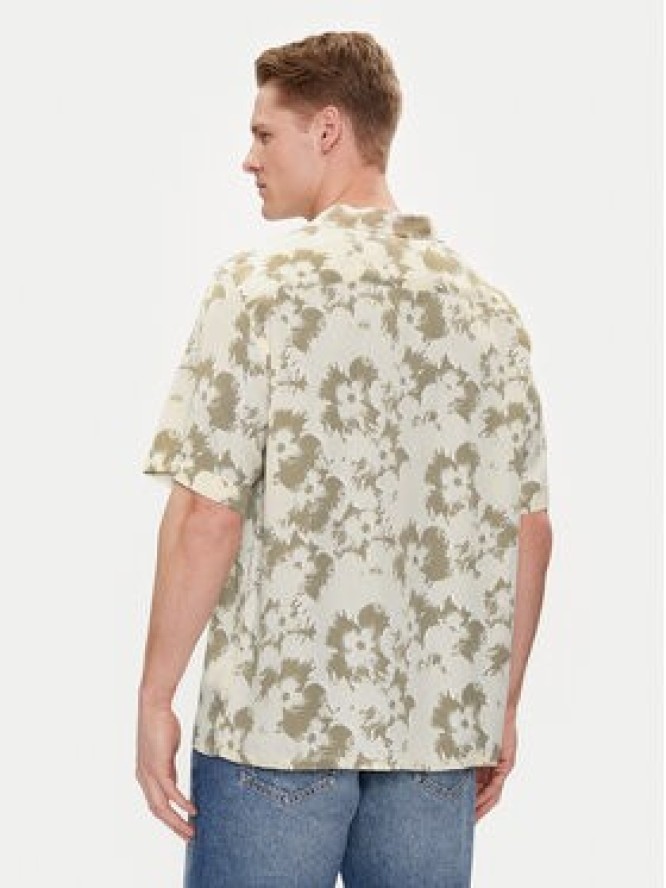 Calvin Klein Koszula Flower K10K112703 Beżowy Regular Fit