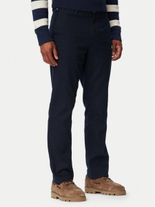 Tommy Hilfiger Chinosy Denton MW0MW43151 Granatowy Regular Fit