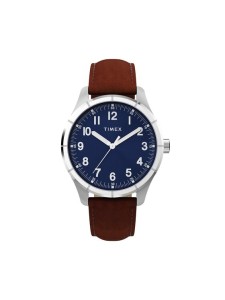 Timex Zegarek Main Street TW2Y16200 Brązowy