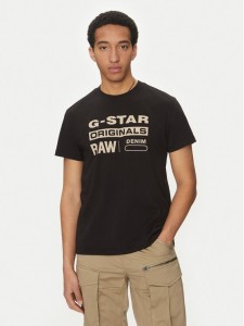 G-Star Raw T-Shirt Originals D25969-C506 1214 Czarny Regular Fit