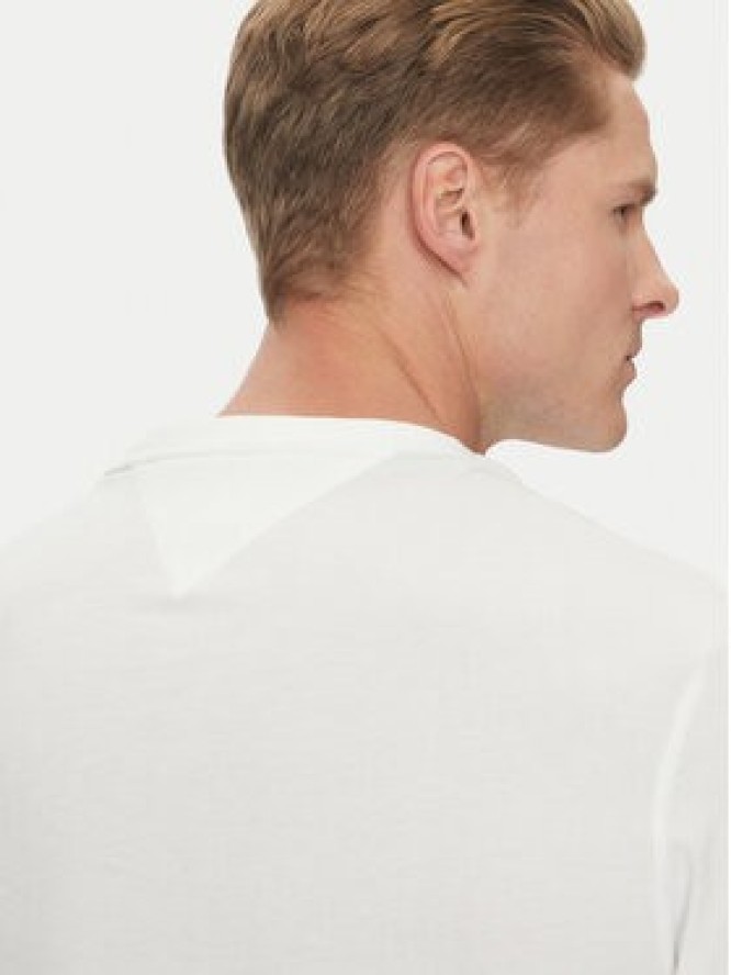 Tommy Hilfiger T-Shirt Center Stack MW0MW38621 Biały Regular Fit