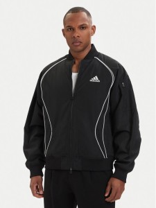 adidas Kurtka bomber adicolor Teamgeist KC8358 Czarny Loose Fit