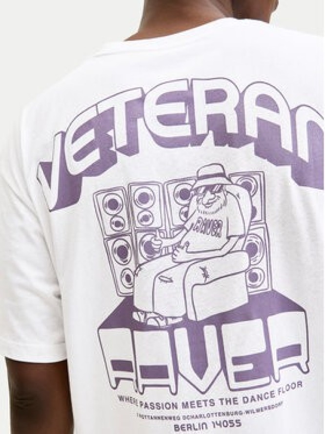 Jack & Jones T-Shirt Raver 12301189 Biały Relaxed Fit