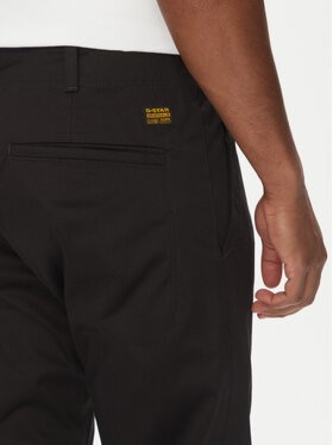G-Star Raw Chinosy Mosa D25547-5126 Czarny Straight Fit
