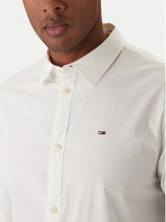 Tommy Jeans Koszula DM0DM04405 Biały Slim Fit