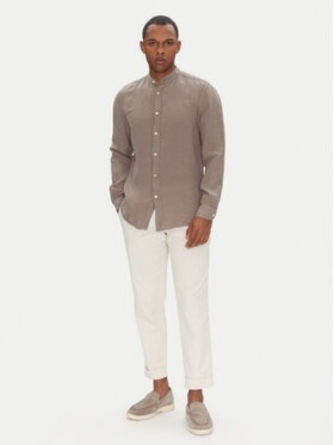 BOSS Koszula 50537369 Beżowy Regular Fit