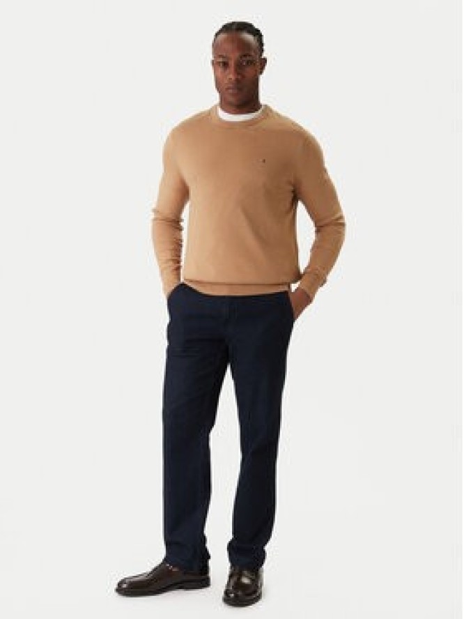 Tommy Hilfiger Sweter MW0MW28046 Beżowy Regular Fit