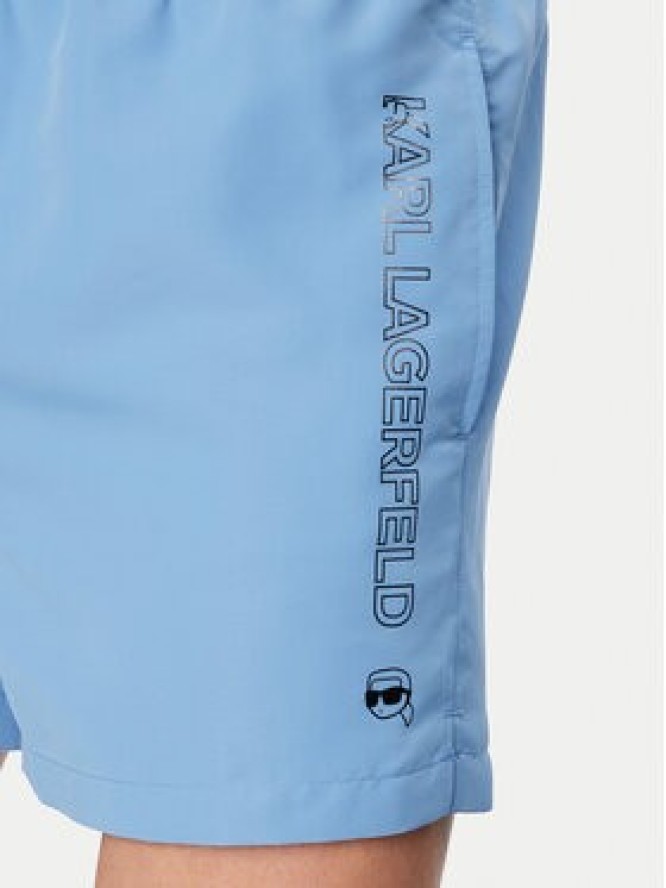 KARL LAGERFELD Szorty kąpielowe B1M46001 Niebieski Regular Fit