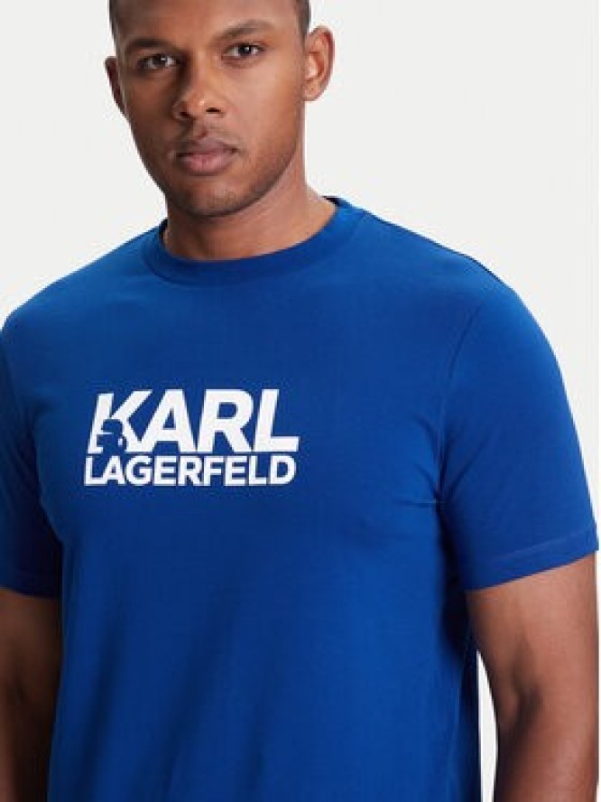 KARL LAGERFELD T-Shirt 755087 553235 Niebieski Regular Fit