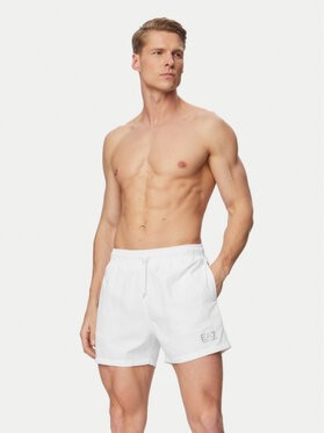 EA7 Emporio Armani Szorty kąpielowe 7M001677 AF13019 M0076 Biały Regular Fit