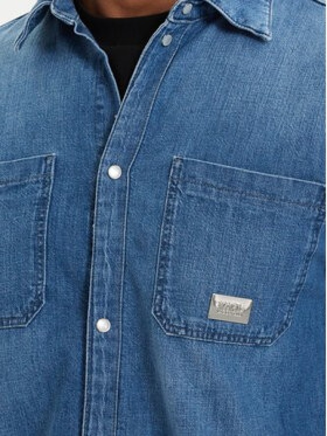 KARL LAGERFELD Koszula jeansowa 605903 562876 Niebieski Regular Fit