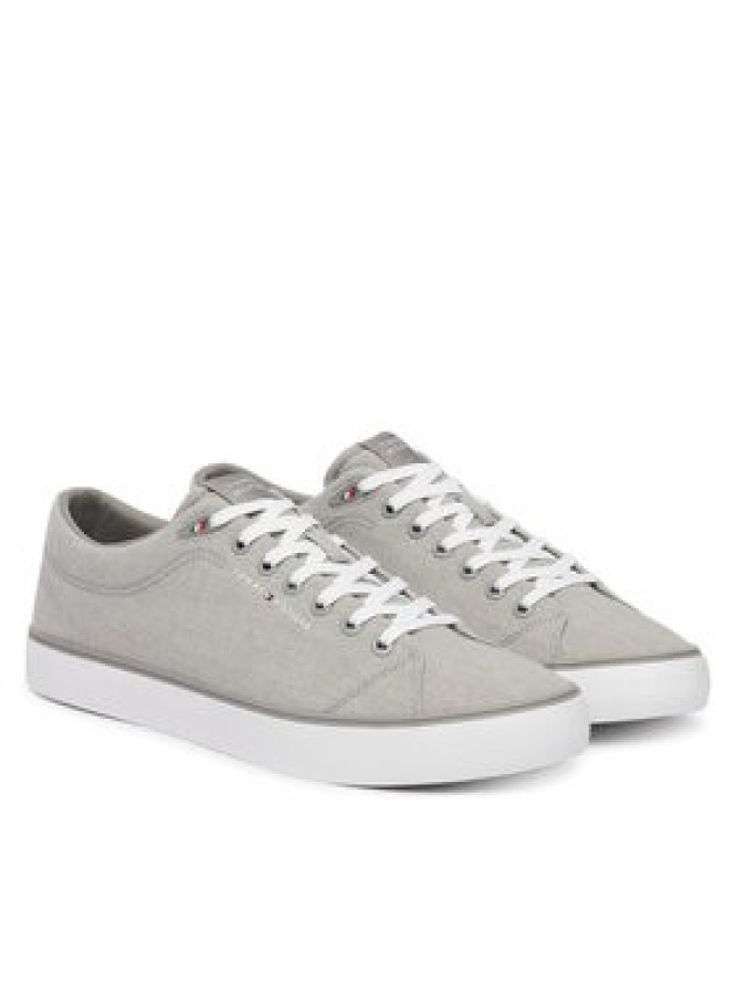 Tommy Hilfiger Tenisówki Th Hi Vulc Core Low Chambray FM0FM05818 Szary
