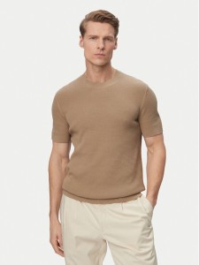 JOOP! Jeans Sweter Sandero 30101597 Beżowy jasny Regular Fit