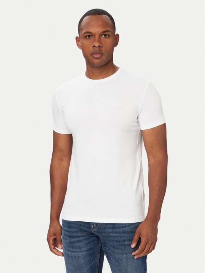 Guess T-Shirt M6YI24 K3728 Biały Extra Slim Fit