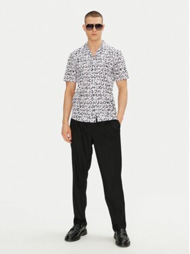 HUGO Koszula Ellino 50539328 Czarny Relaxed Fit
