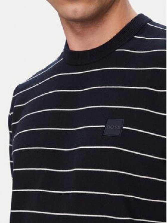 BOSS Sweter Kanacho 50561004 Granatowy Regular Fit