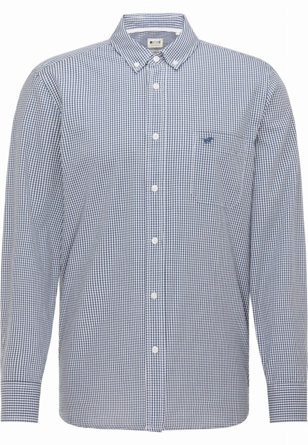MUSTANG Clemens MĘSKA KOSZULA W KRATĘ DŁUGI RĘKAW Gingham Chk 1010796 11962