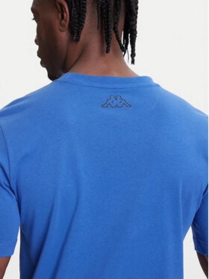 Kappa T-Shirt 351U8JW 741 Niebieski Regular Fit