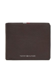 Tommy Hilfiger Portfel Th Corp Cc & Coin AM0AM13740 Brązowy