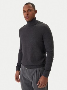 Jack & Jones Golf Emil Knit Roll 12157417 Szary Regular Fit