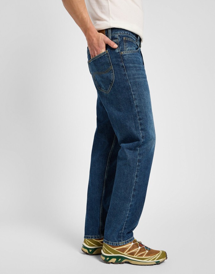 LEE MĘSKIE SPODNIE JEANSOWE OSCAR ECLIPSE BLUE 112355855 L76F016432