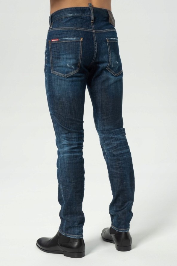 DSQUARED2 Męskie granatowe jeansy cool guy jean, Rozmiar 50