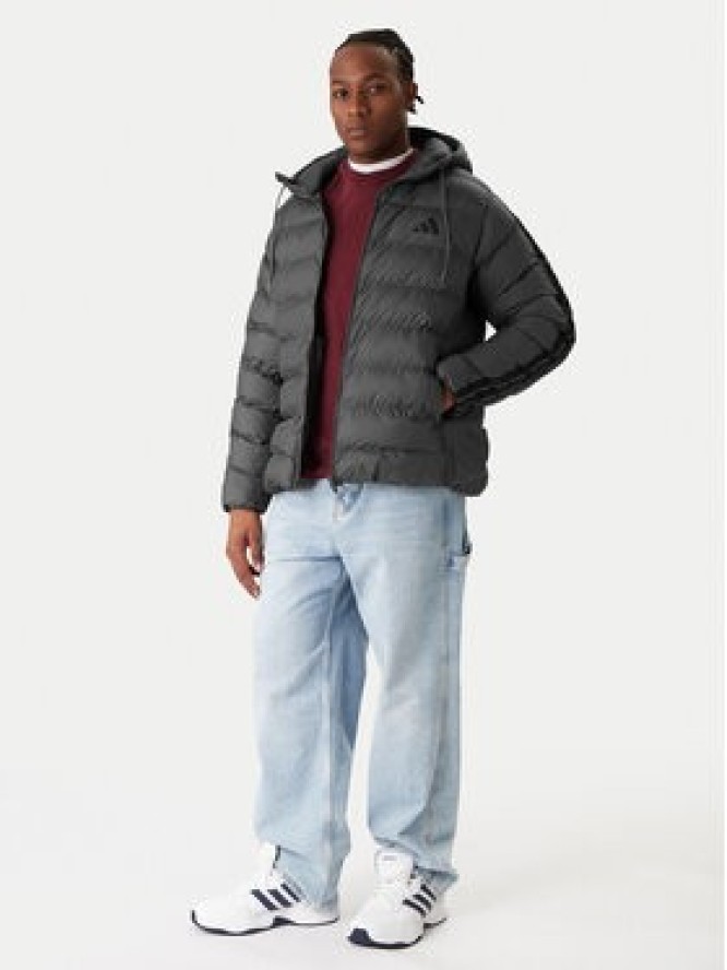 adidas Kurtka zimowa Essentials Climawarm 3-Stripes JX7772 Szary Regular Fit