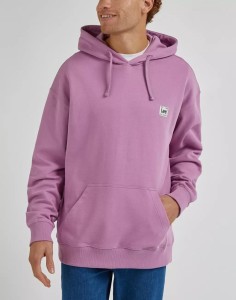 LEE CORE LOOSE HOODIE MĘSKA BLUZA KAPTUR LOGO PANSY L84WFX63 112330670