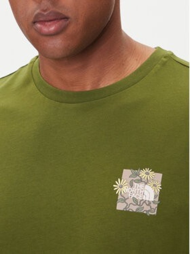 The North Face T-Shirt Connect NF0A8EGW Zielony Relaxed Fit