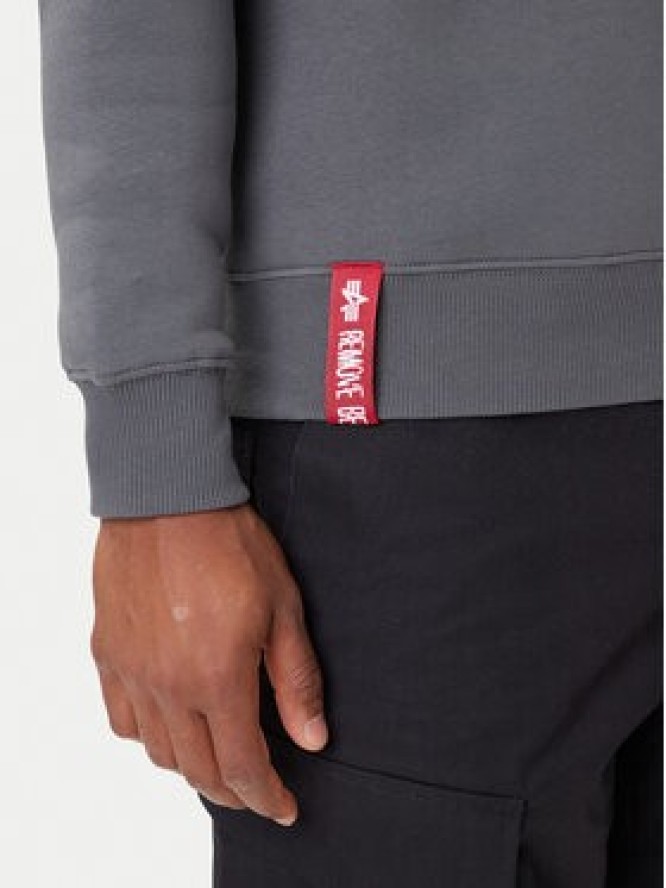 Alpha Industries Bluza Basic 178302 Szary Regular Fit