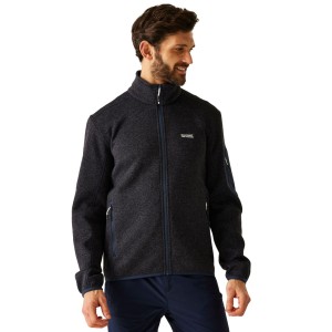Bluza Polarowa Męska Melanżowy Pełen Suwak Newhill
