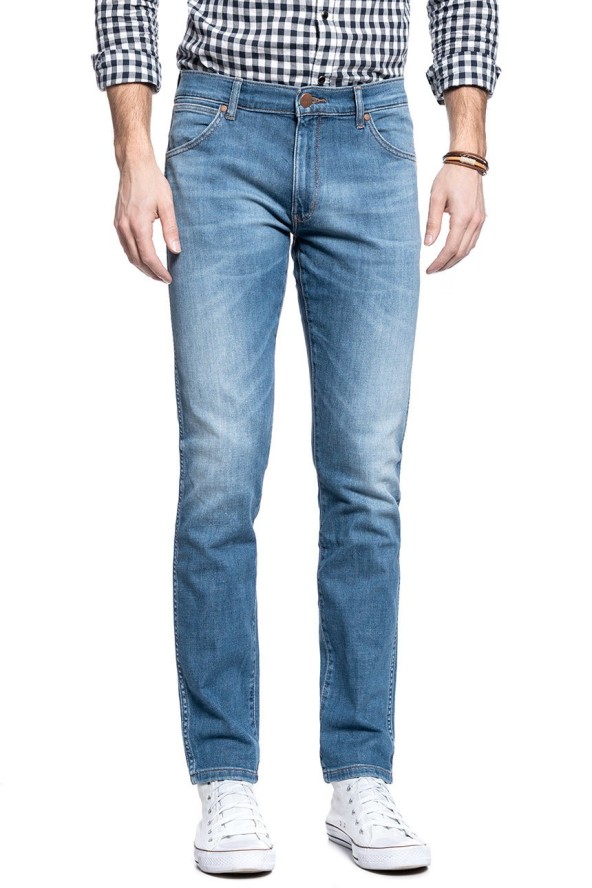WRANGLER SPODNIE MĘSKIE LARSTON DE-LITE BLUE W18SQ148R 112127589