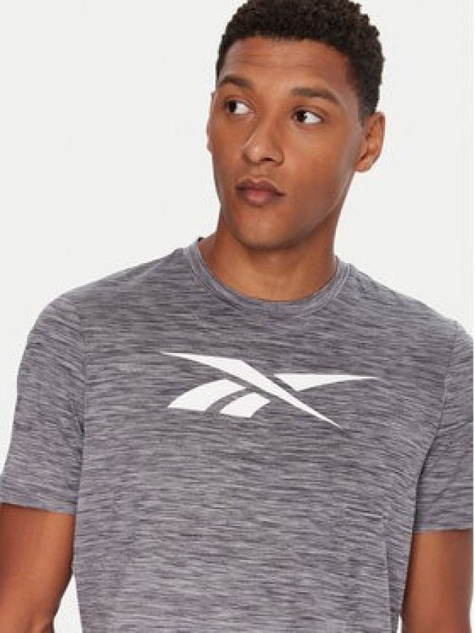 Reebok T-Shirt Vector Standard RK25179CCM Szary Regular Fit