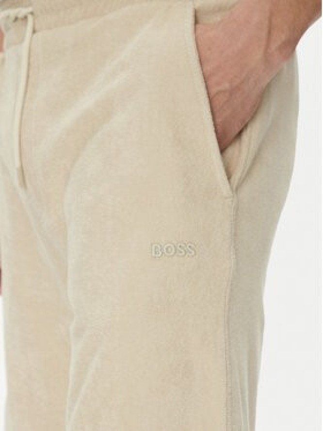 BOSS Szorty sportowe 50539868 Beżowy Regular Fit