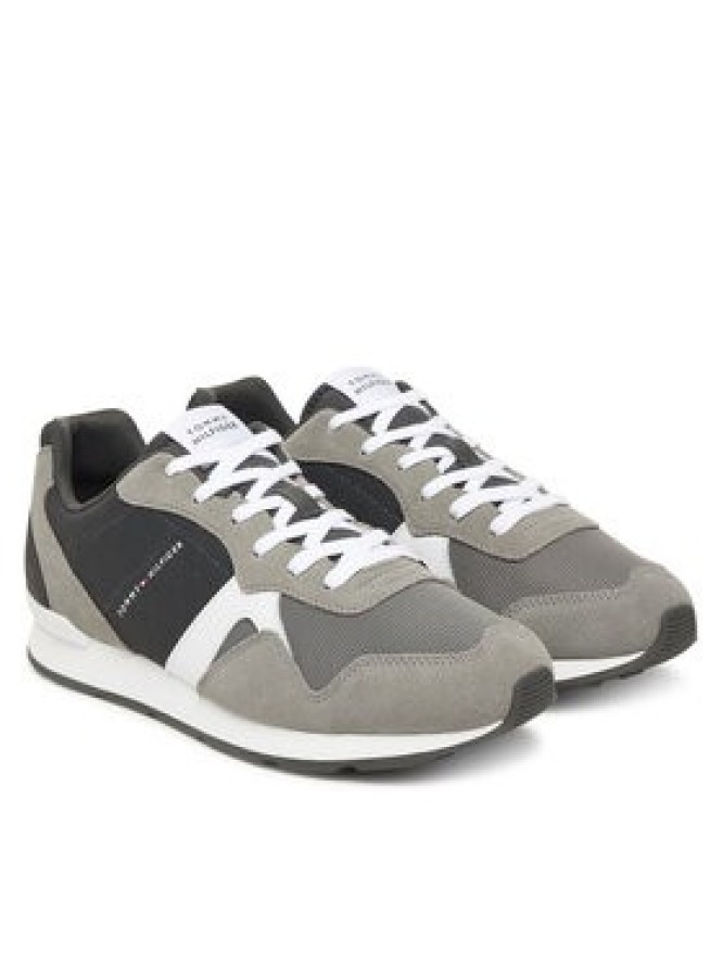 Tommy Hilfiger Sneakersy Runner Icon Mix FM0FM05679 Szary